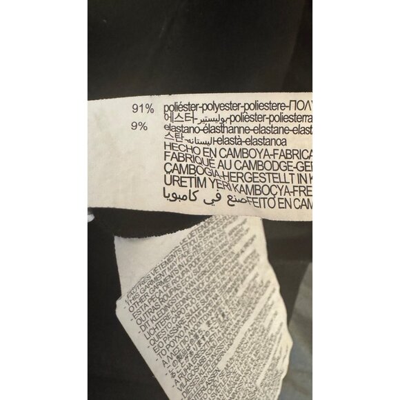 2/$30 ZARA XS Black Skort With Tortoise Ring Detail Polyester & Elastane - Picture 11 of 12